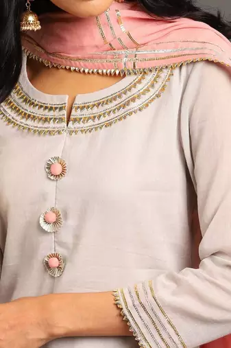 Powder blue mulmul powder blue mehar kurta sharara set