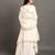 White cotton white saira double layered dress