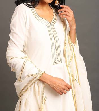 White cotton white saira double layered dress 5