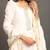 White cotton white saira double layered dress