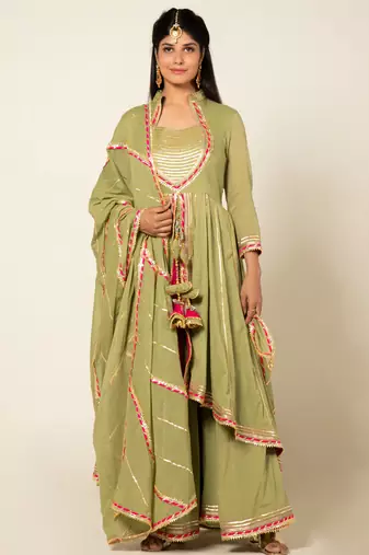 Pista mulmul harit meera sharara set