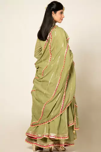 Pista mulmul harit meera sharara set