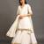 White mulmul cotton chanda sharara set