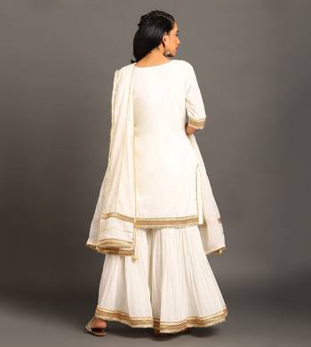 White mulmul cotton chanda sharara set 2