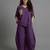Plum cotton linen plum comfort co-ord set
