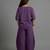 Plum cotton linen plum comfort co-ord set