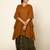 Mustard/army green cotton linen mustard sufi sage co-ord set