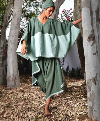 Mint / sage green cotton linen minty noora  co-ord set 1