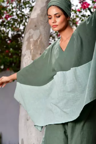 Mint / sage green cotton linen minty noora  co-ord set