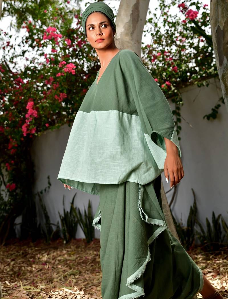 Mint / sage green cotton linen minty noora  co-ord set
