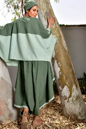 Mint / sage green cotton linen minty noora  co-ord set