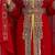 Luxurious Red Kaftan With Gold Work Stitched Dress