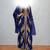 Luxurious Light-Navy-Blue Kaftan With Gold Work Stitched Dress