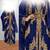 Luxurious Light-Navy-Blue Kaftan With Gold Work Stitched Dress