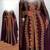 Luxurious Burgundy Kaftan With Gold Work Stitched Dress