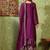 Purple chiffon embroidered gharara set