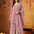 Pink georgette embroidered gharara set
