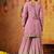 Pink georgette embroidered gharara set