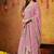 Pink georgette embroidered gharara set