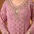 Pink georgette embroidered gharara set