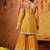 Yellow banarasi embroidered gharara set