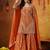 Orange tissue weaved gharara set