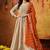 Golden tissue embroidered anarkali with dupatta
