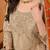 Golden tissue embroidered anarkali with dupatta