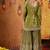 Green crepe embroidered gharara set