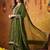 Green chiffon embroidered sharara set