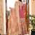 Brown organza embroidered sharara set