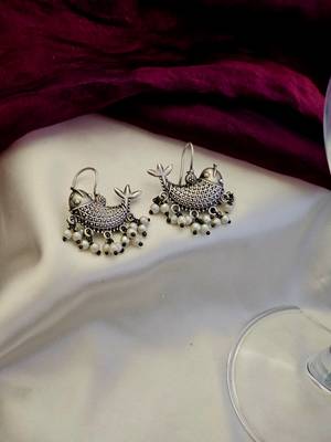 german silver fish hook earrings 3