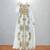 Luxurious White Kaftan With Gold Work Stitched Dress