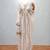 Luxurious White Kaftan With Silver Work Stitched Dress