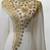 Luxurious White Kaftan With Gold Work Stitched Dress