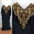 Luxurious Blackw Kaftan With Gold Work Stitched Dress