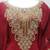 Luxurious Maroon Kaftan With Gold Work Stitched Dress