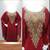 Luxurious Maroon Kaftan With Gold Work Stitched Dress