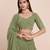 Olive Green Embroidered Lehenga
