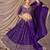 Purple Bridal Style Lehenga