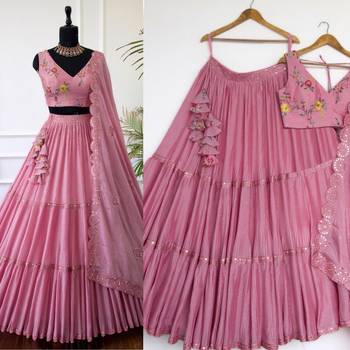 Pink Designer Lehenga 1