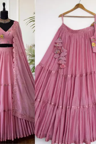 Pink Designer Lehenga