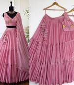 Pink Designer Lehenga
