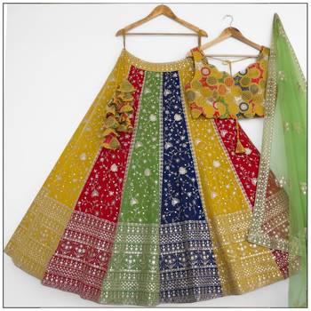 Multi-Color Panel Lehenga 2