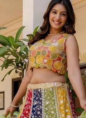 Multi-Color Panel Lehenga 3