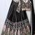 Black Floral Embroidered Lehenga