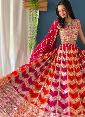 Multi-Color Panel Lehenga 3