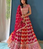 Multi-Color Panel Lehenga