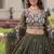Olive Floral Lehenga