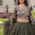Olive Floral Lehenga